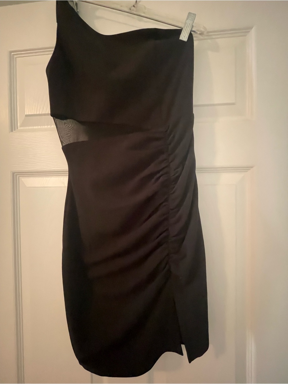 Honey and Rosie Black One-Shoulder Cocktail Dress